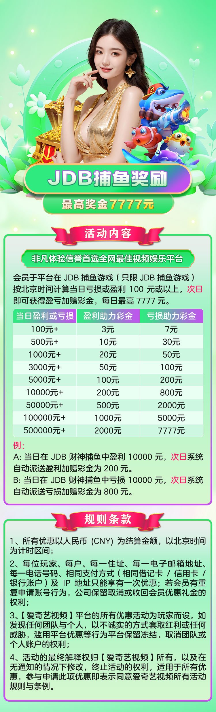 JDB捕鱼奖励